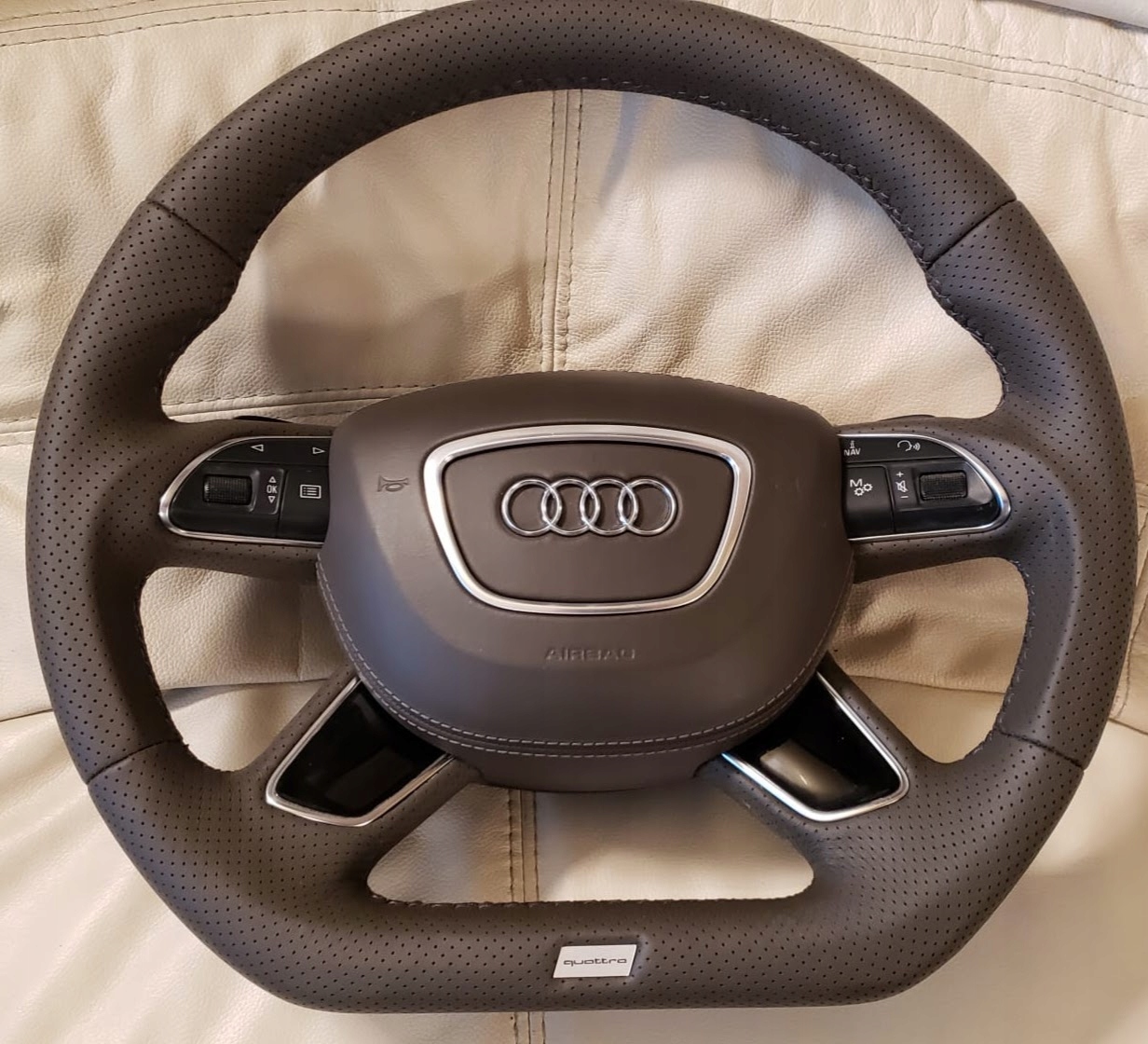 KIEROWNICA AUDI A8D4 A6C7 Q3 Q5 ŚCIĘTA MODY GRZANA