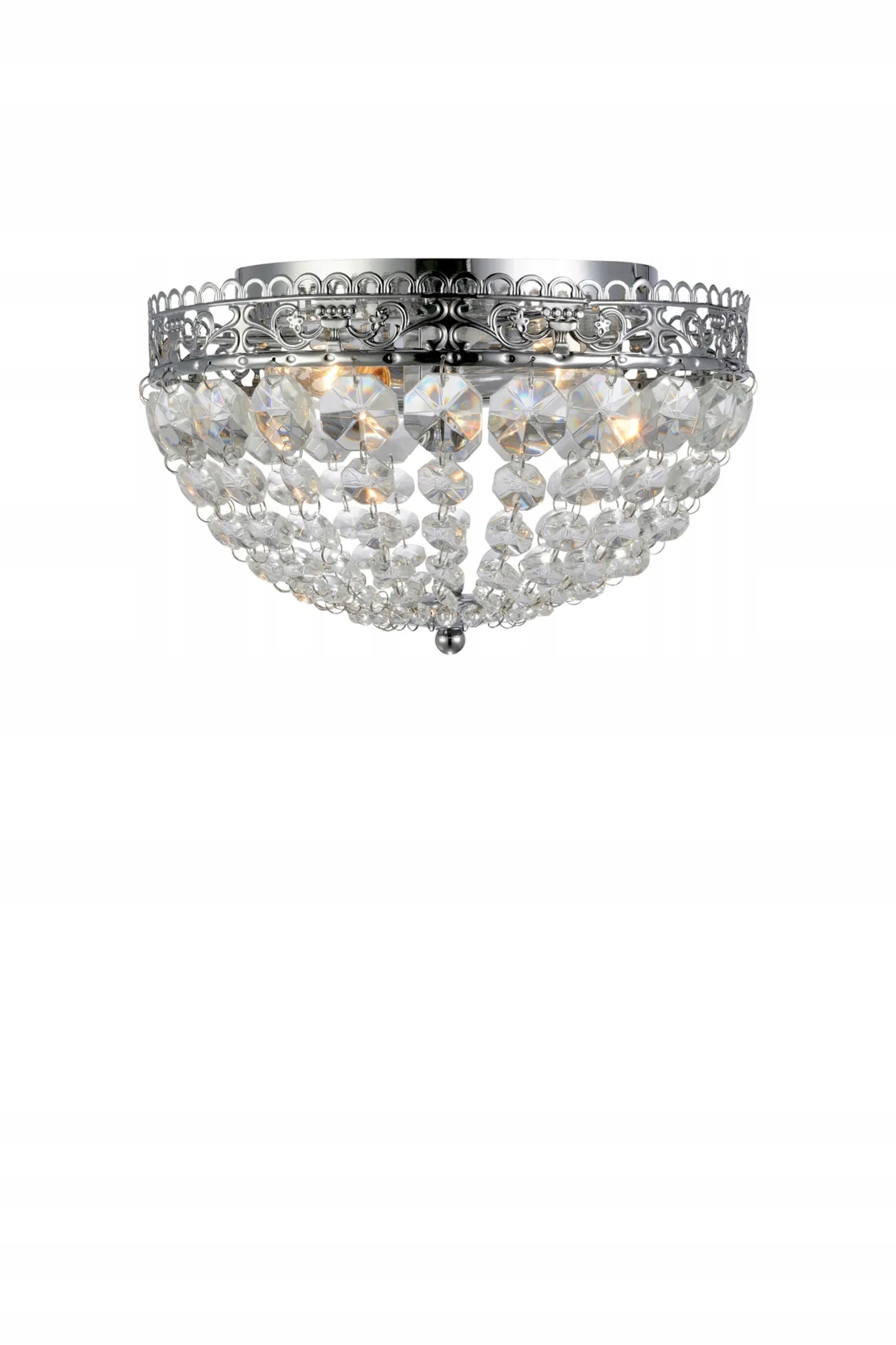 Markslöjd Saxholm krištáľové stropné svietidlo chróm