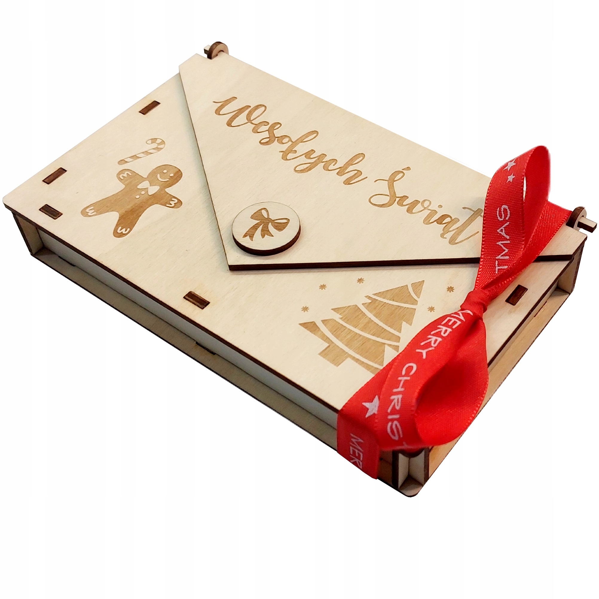 Obálka Krabička Na Peníze Dárek Pod Stromeček Přání K Vánocům Gravírování