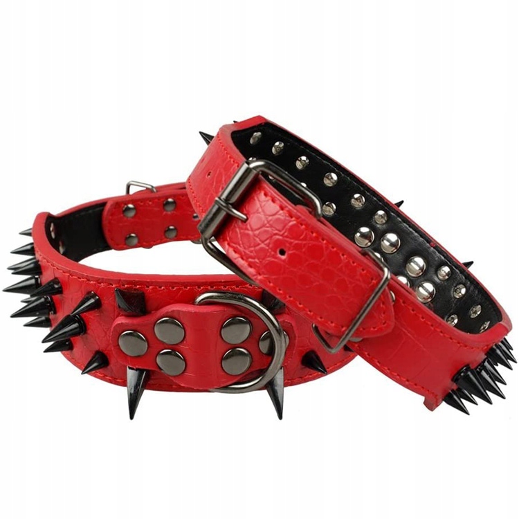 

Obroża Dla Psa Z Kolcami M Skórzana Bully 36/48CM