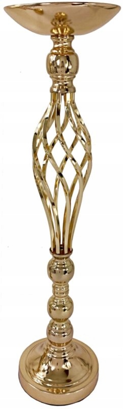 Podstavec Držák Na Květináč Stojan Na Květiny 60 cm Zlatý F338 svícen
