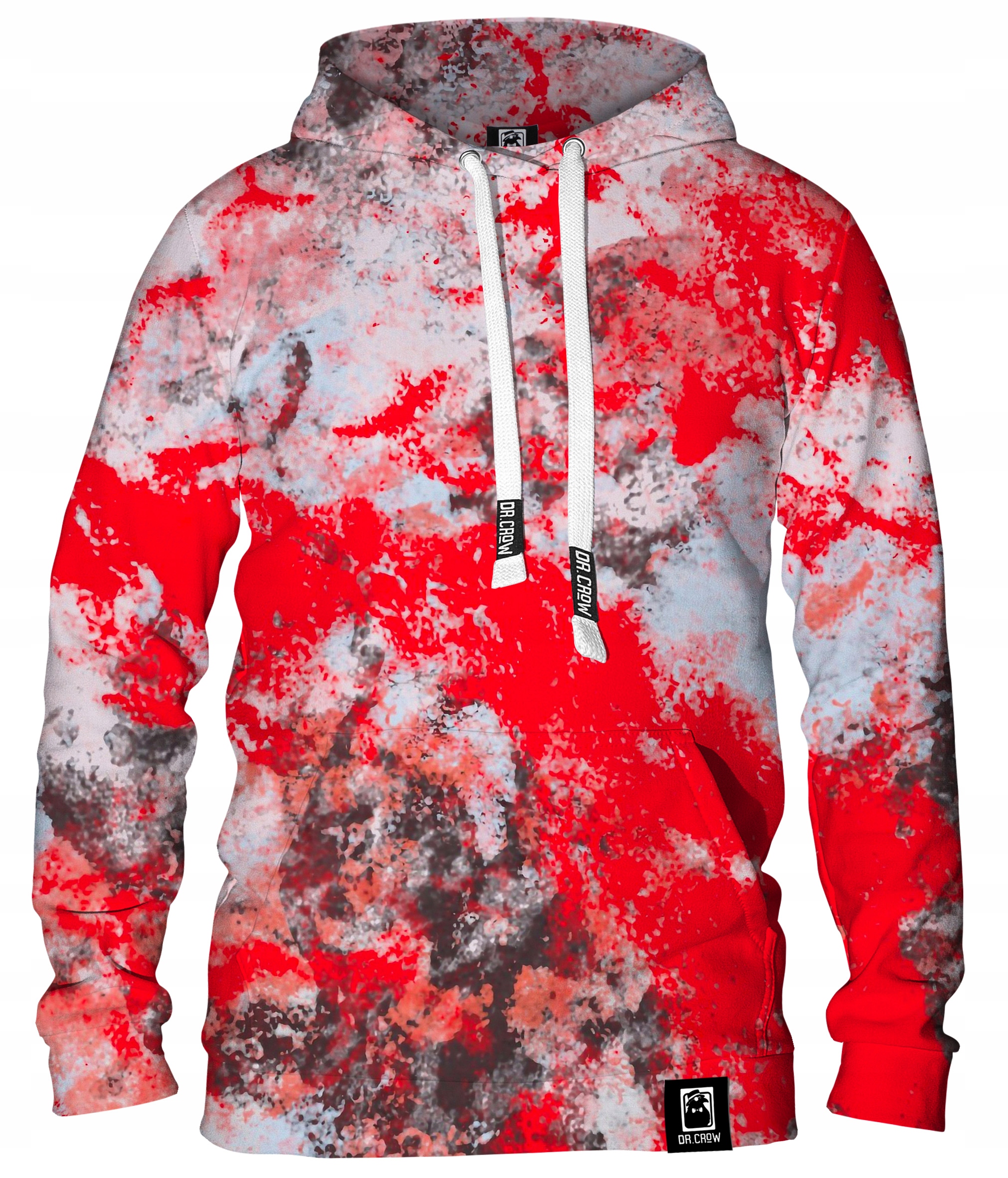 

Męska Bluza Kaptur Fullprint Dr.crow Marble Red XL