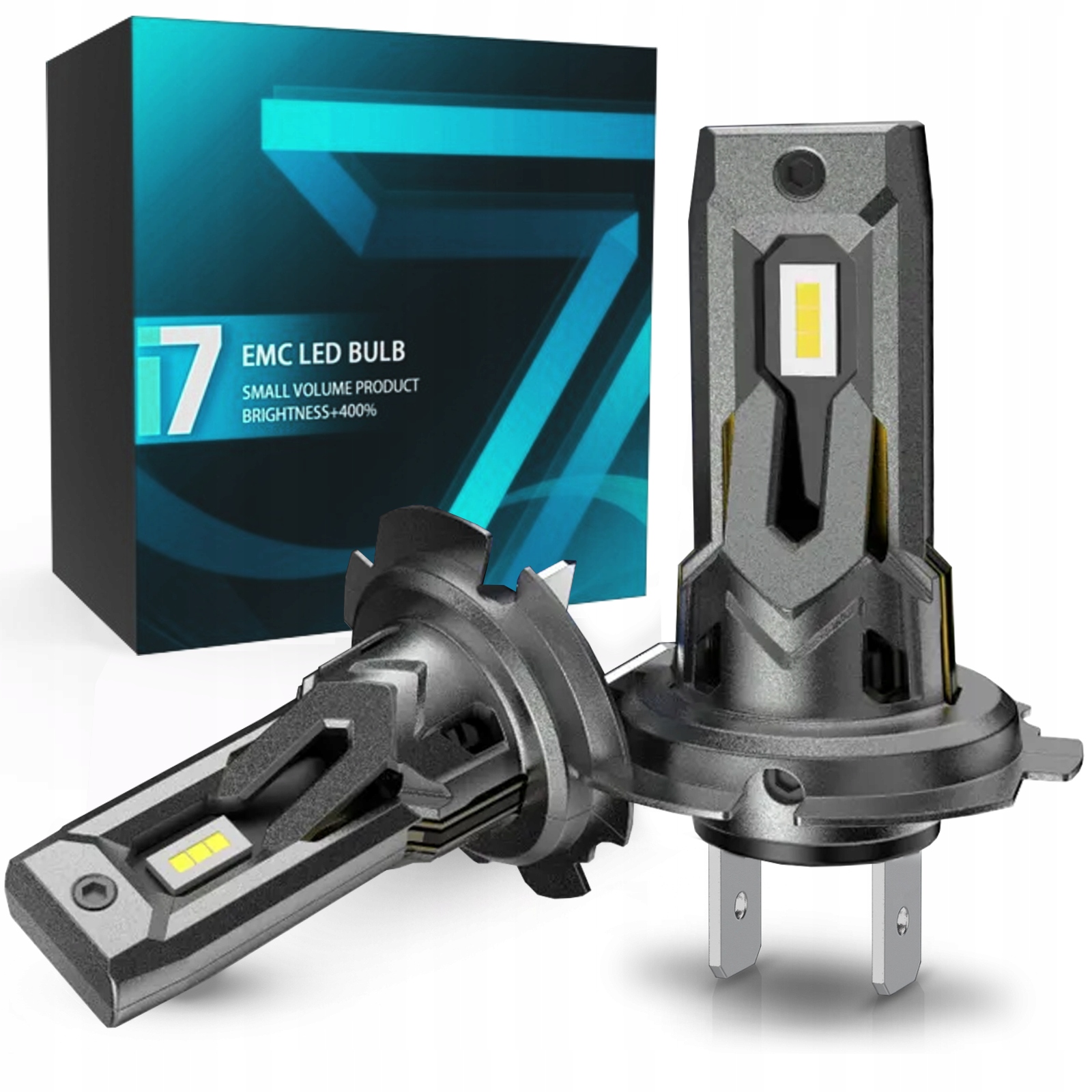 Żarówki H7 LED CSP biała 6500K 1do1 12V CANBUS CAN MOCNE WIECEJ ŚWIATŁA