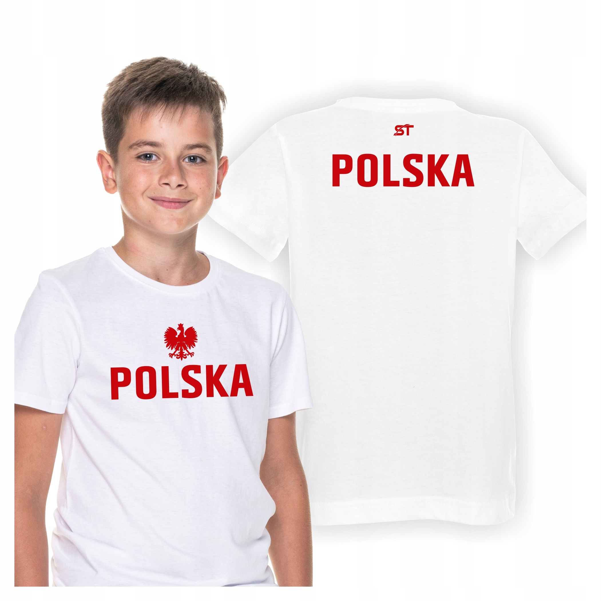 KOSZULKA DLA DZIECKA Z GODŁEM POLSKI T-SHITR GODŁO ORZEŁEK ROZMIAR DZIECKO