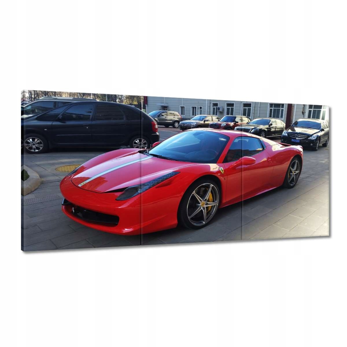 Obrazy 180x90 Červené Ferrari