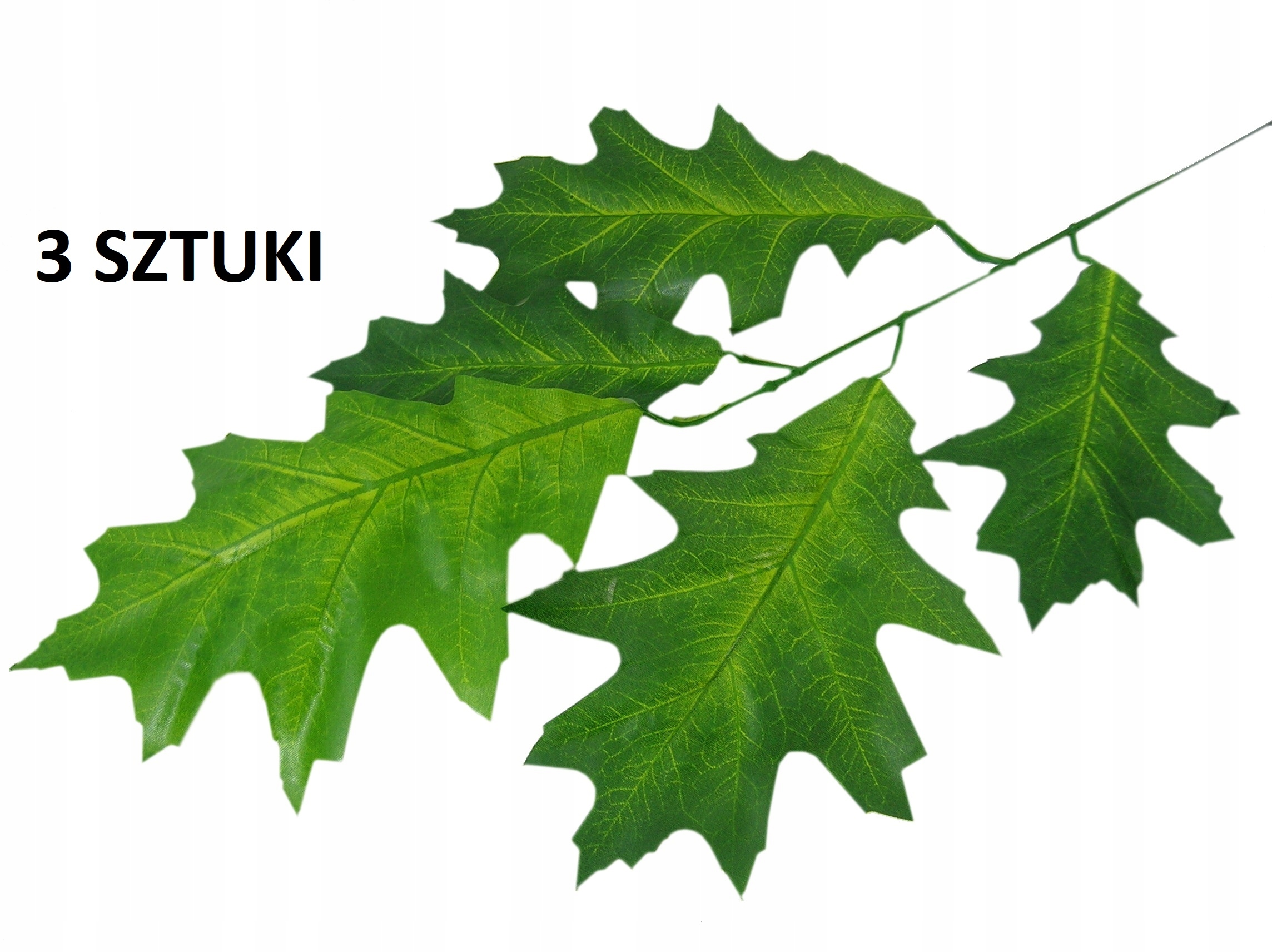 M. LIŚĆ DĘBU SZTUCZNE LIŚCIE DĘBU KOMPLET 3 SZTUK