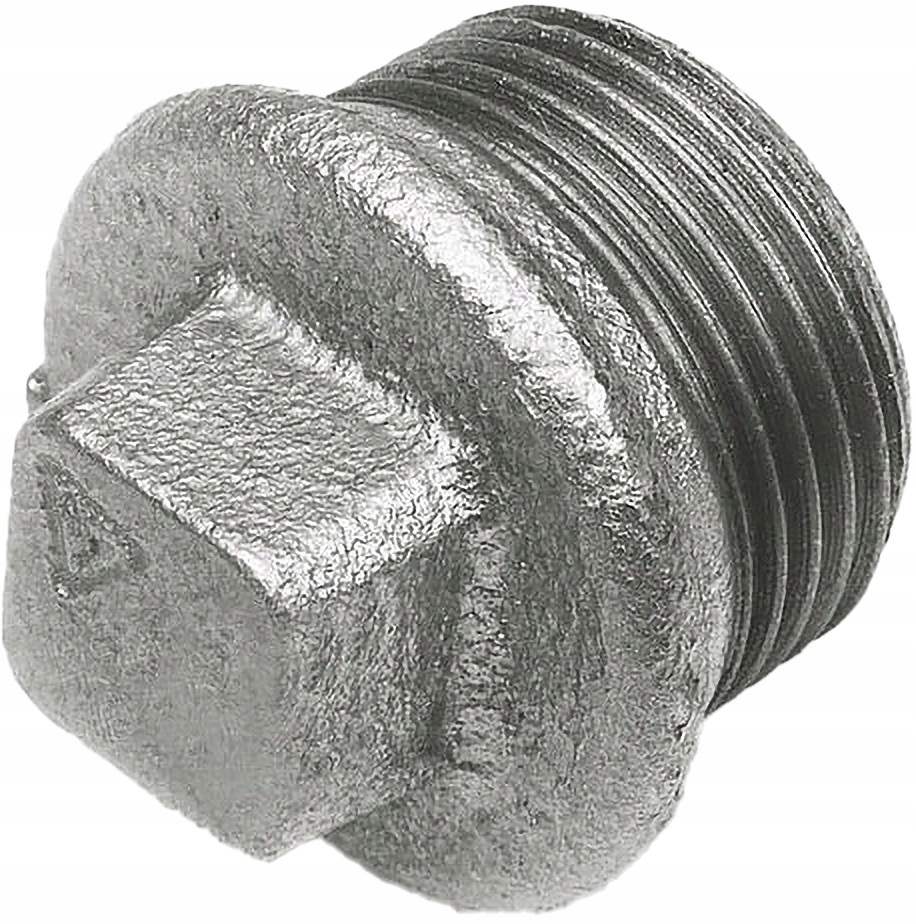 KOREK OCYNKOWANY 1/2" GWINT ZEWNĘTRZNY OCYNK ŻELIWNY MOCNY WYSOKA JAKOŚĆ