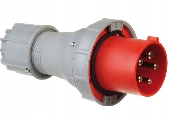 Silová zástrčka 125A, 5 kolíkov Pce 045-6 IP67