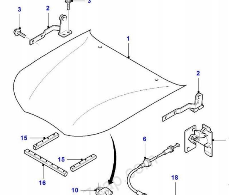 Capot FORD MONDEO 96-00 / 1026011