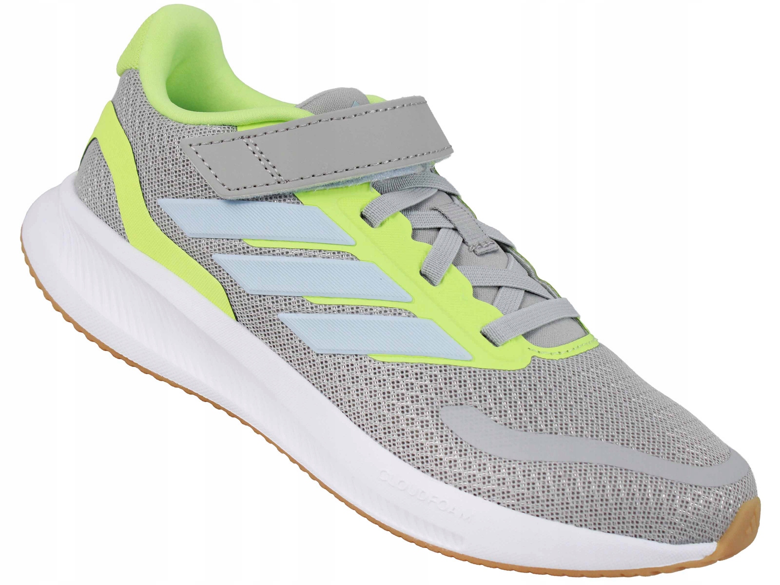 Adidas Runfalcon 5 El C JP9401 Buty Dziecięce Na Gumki Rzep Szare