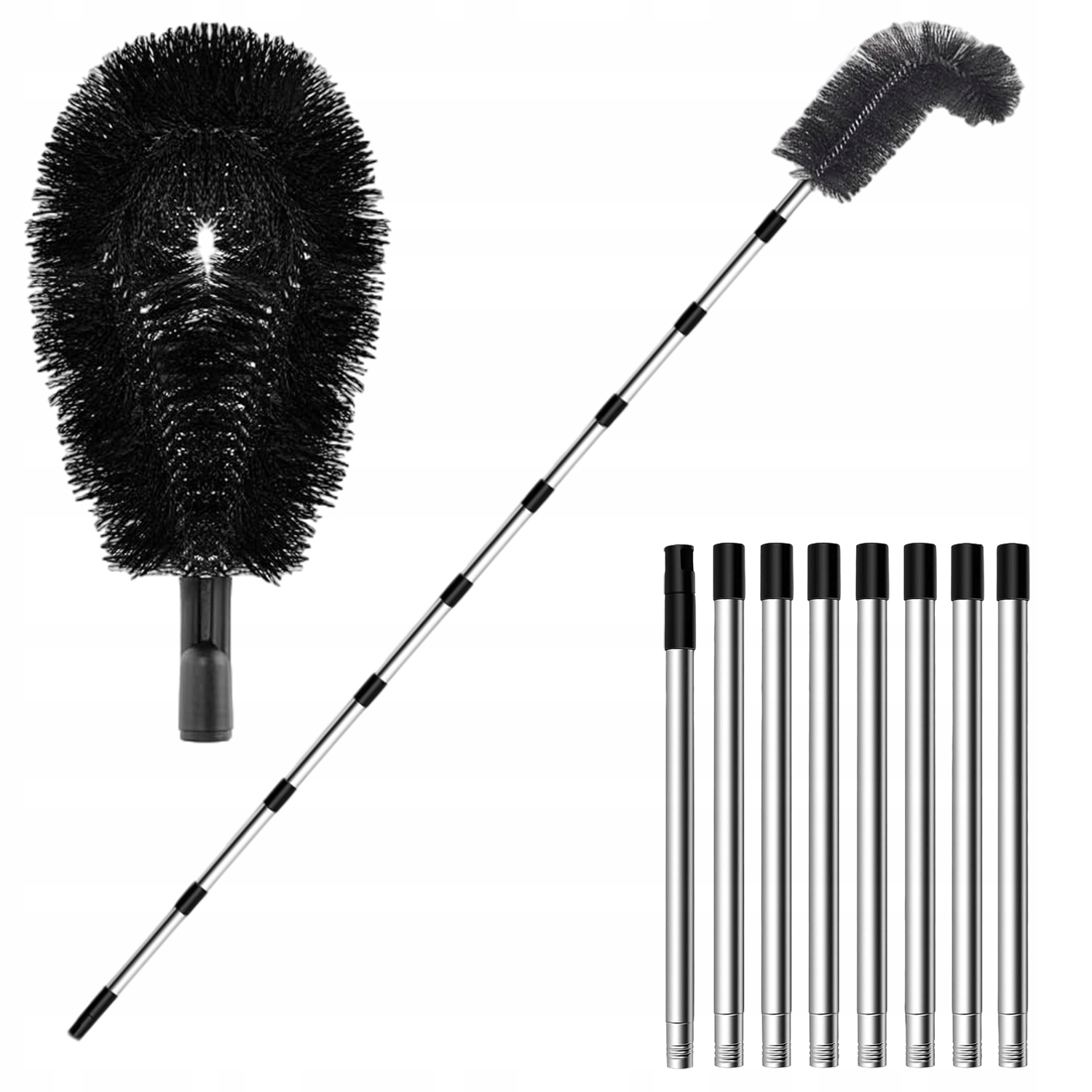 Levně Teleskopický kartáč na čištění okapů a prachu 310 cm