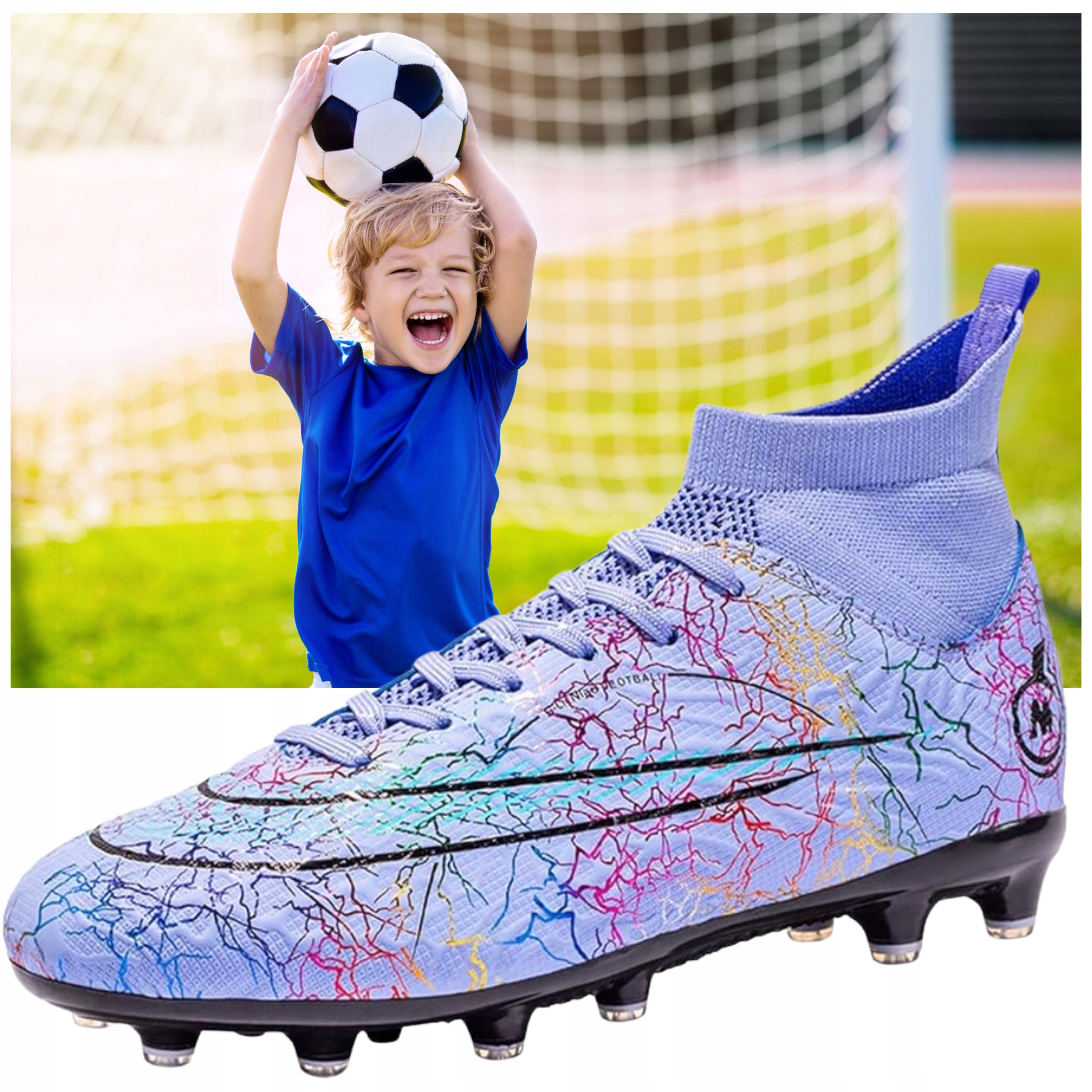 Dětské sportovní tréninkové kopačky na fotbal a lanka