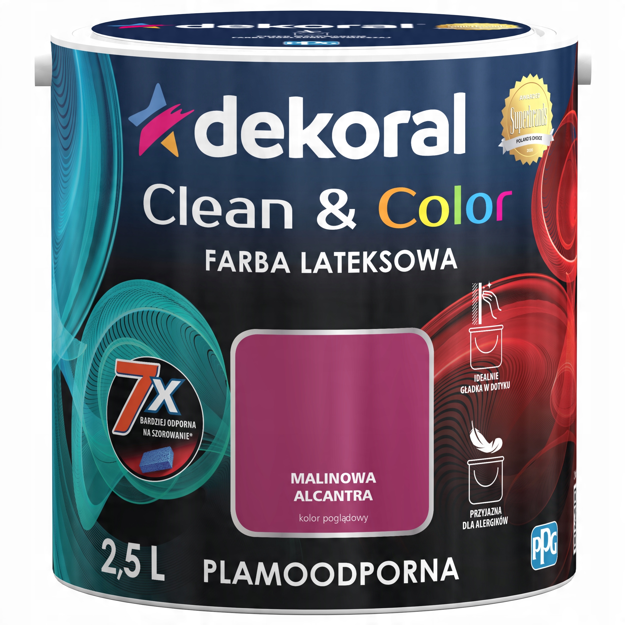 

Dekoral Clean&color malinowa alcantra 2,5L