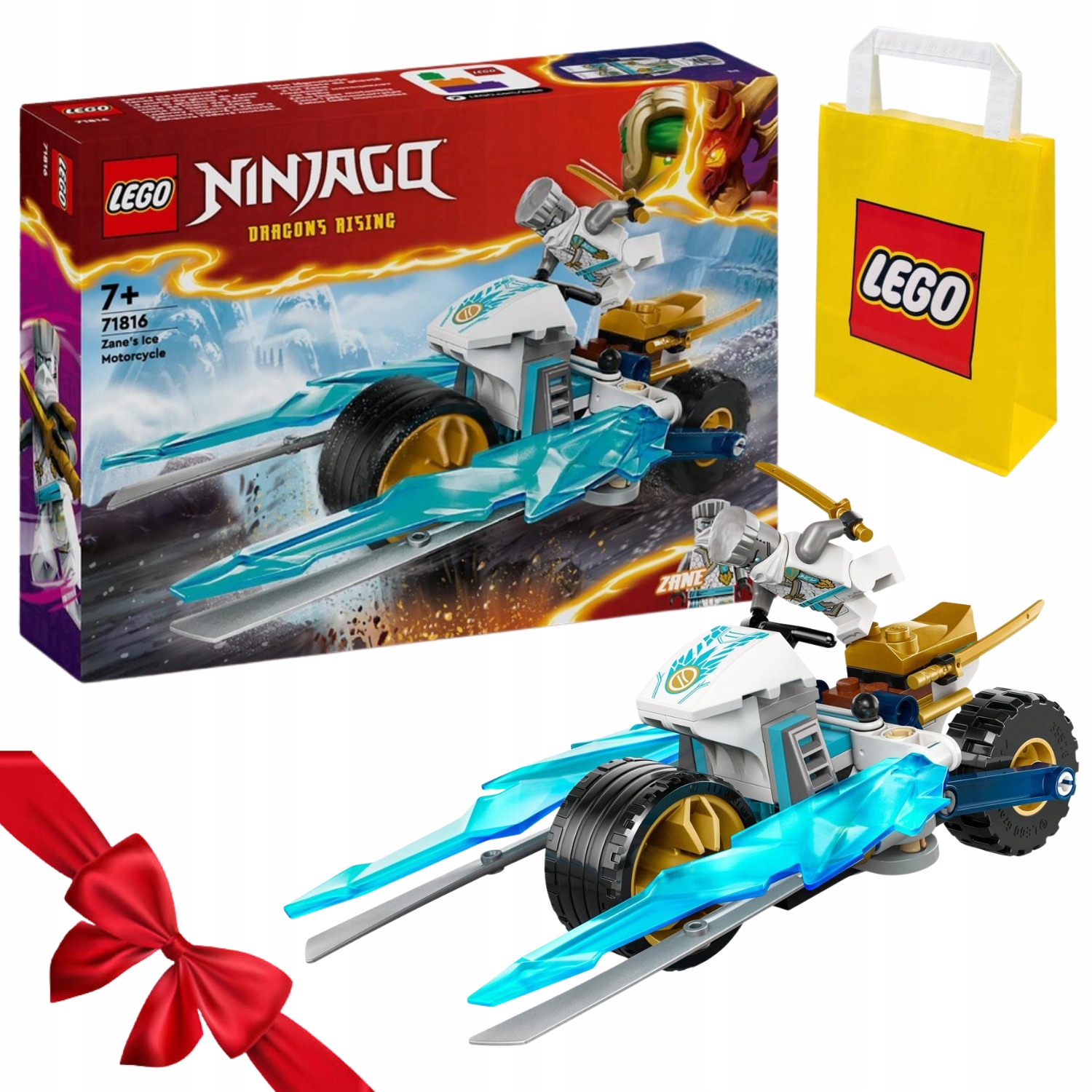 Zestaw Klocków Lego Ninjago Lodowy Motocykl Zane'a 71816 Top