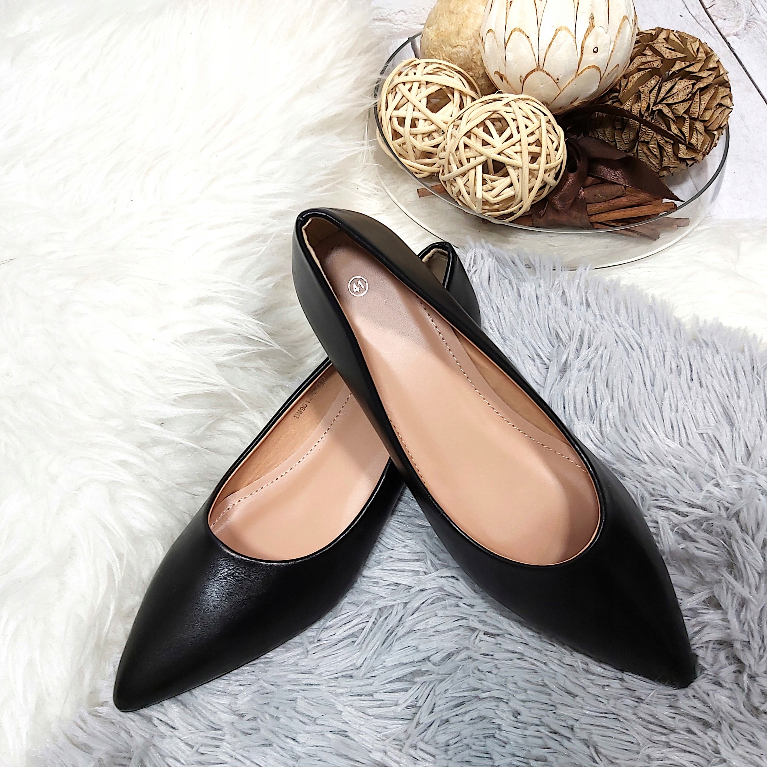 ELEGANCKIE BALERINY DAMSKIE DUŻE ROZMIARY r 41 Marka inna