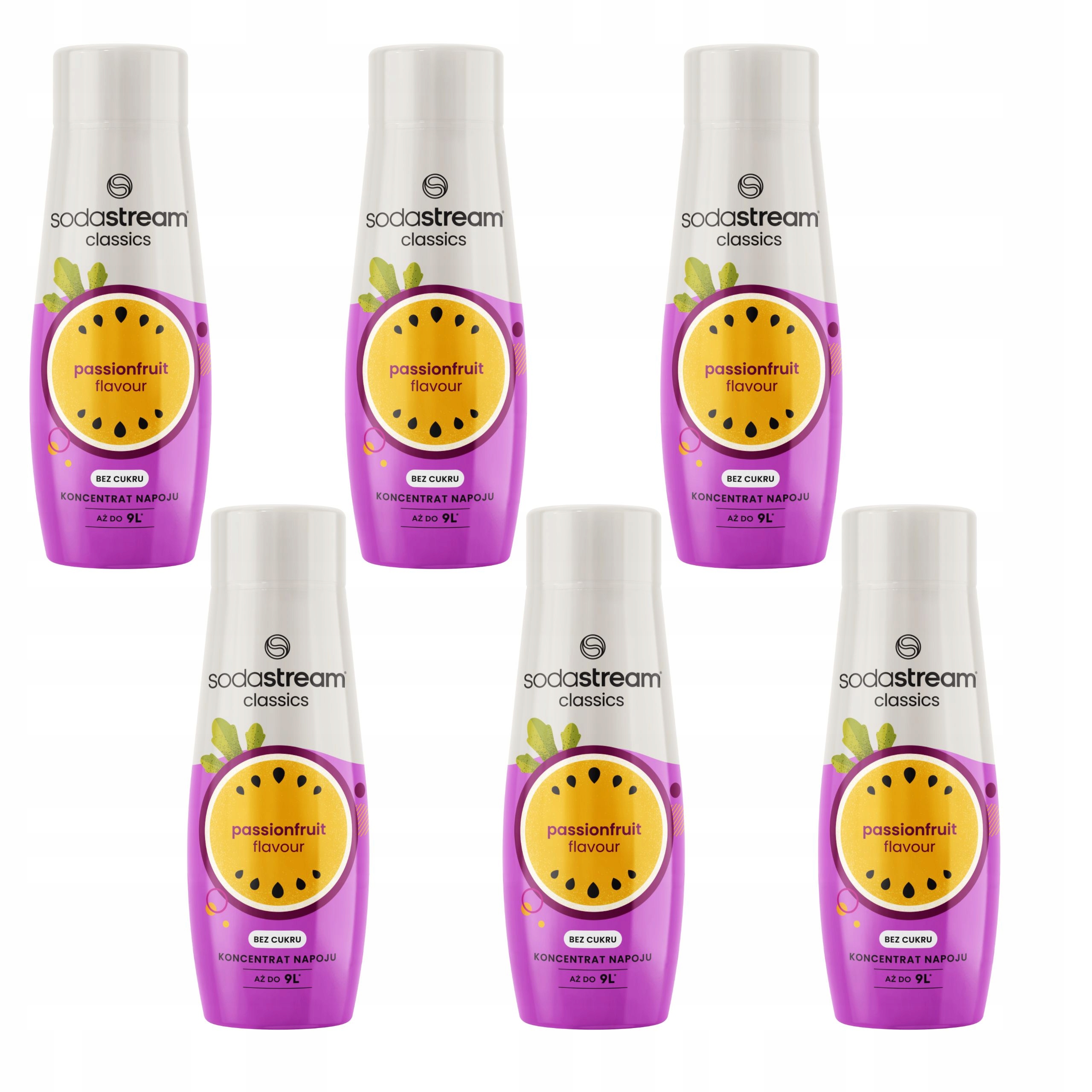 Sada šesti koncentrátů Sodastream 6x Passionfruit s příchutí marakuji