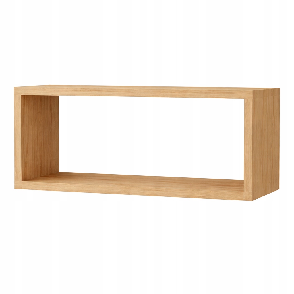 Obdélníková police 60x25x20 dub sonoma závěsná nástěnná