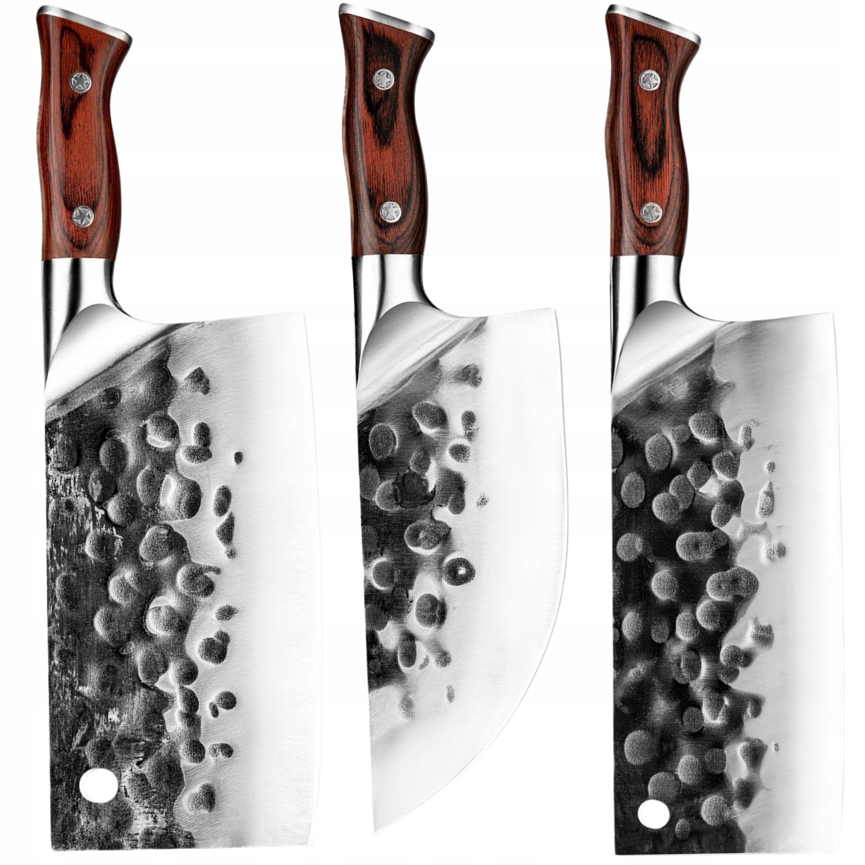 Sada kuchynských nožov Ms 39199 3ks/Hnedá KP-39199