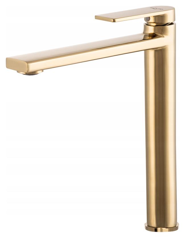 Zlatá Umyvadlová Baterie Vysoká Na Desku Rossa