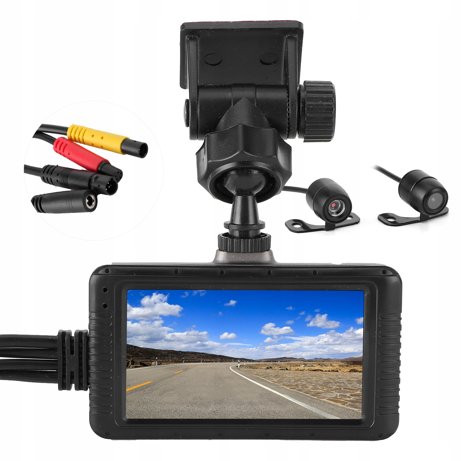 Motocyklový Rekordér Dvr Hd 1080P Predná A Zadná Kamera