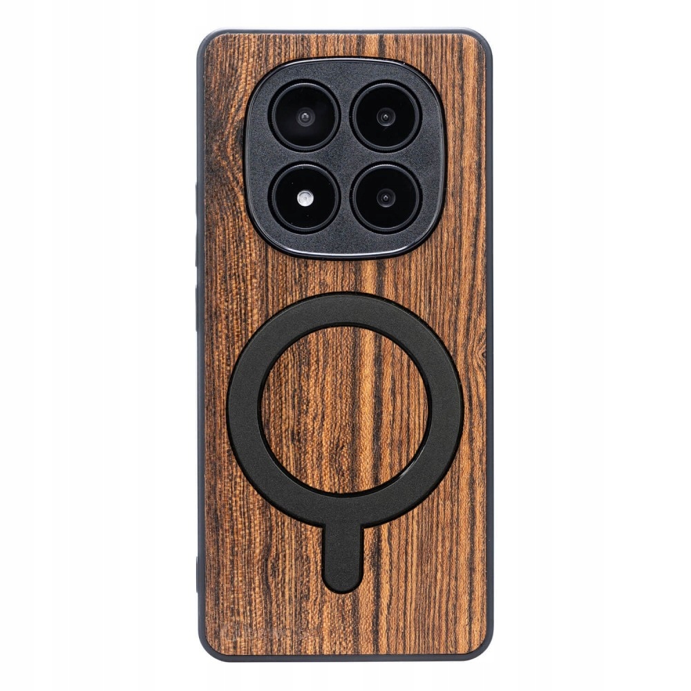 Drewniane Etui Bewood do Xiaomi Redmi Note 14 Pro Plus 5G Bocote z MagSafe
