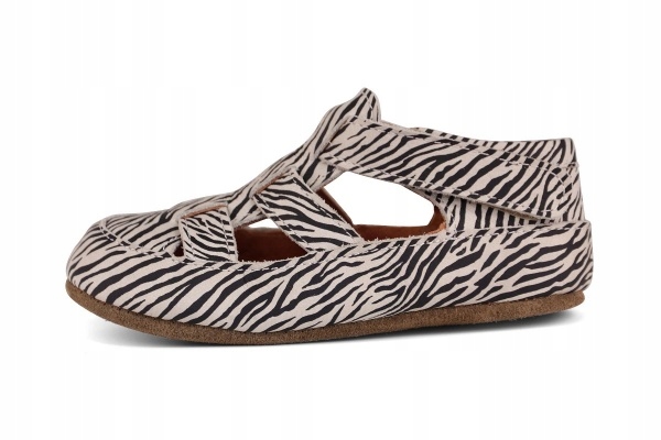 Kapcie Dziecięce Barefoot Ze Skóry Naturalnej Na Rzep Obex Egus ROZ.29