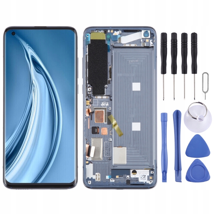 For Xiaomi Mi 10s Original LCD + Touch Screen with Frame Black