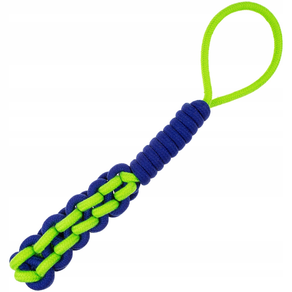 

Zabawka dla psa Sznur pleciony szarpak z rączką