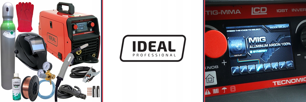 Spawarka inwertorowa MIG MMA TIG migomat Synergia Marka Ideal