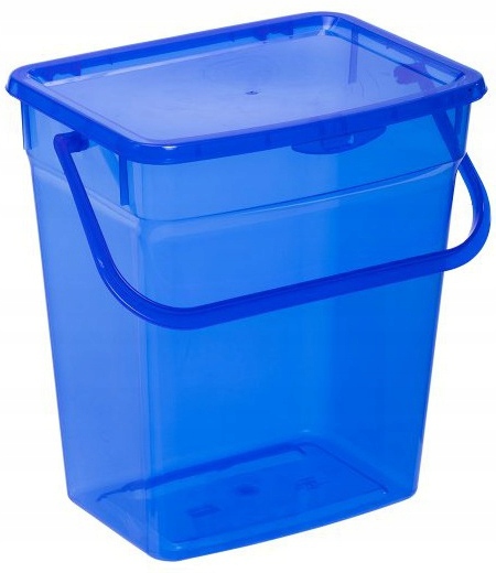 Pojemnik na proszek 6l, Plast Team nieb./transp.