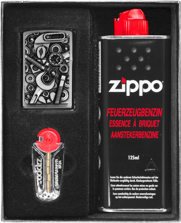 Sada Zippo Zapalovač Screws And Tools Dárková No1