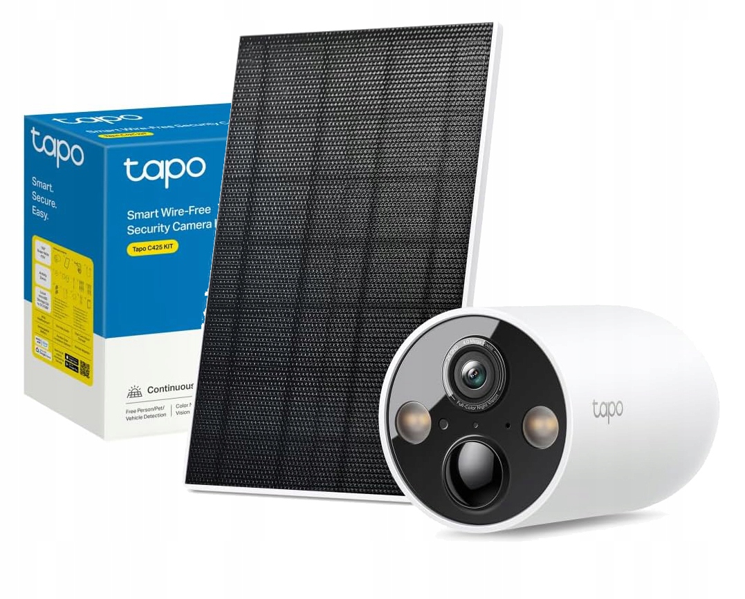 Ip Kamera Na Monitorovanie Tp-link Tapo C425 Kit S Solárnym Panelom IP68 Wifi