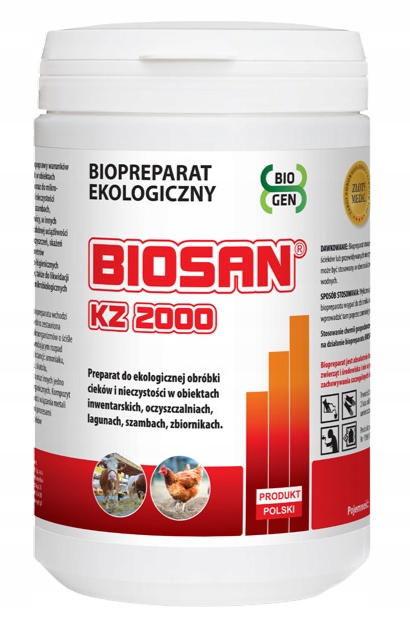 Biosan Kz 2000 preparat do szamba granulat Bio-Gen 1kg