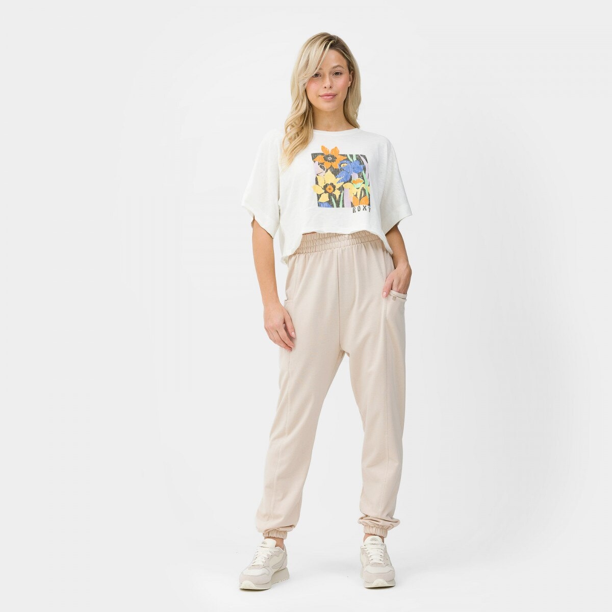 Damskie spodnie dresowe Roxy Next Set Drop Crotch