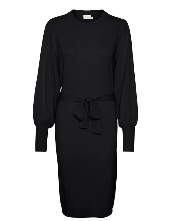 Kaffe Jess šaty černá s dlouhým rukávem, velikost M
