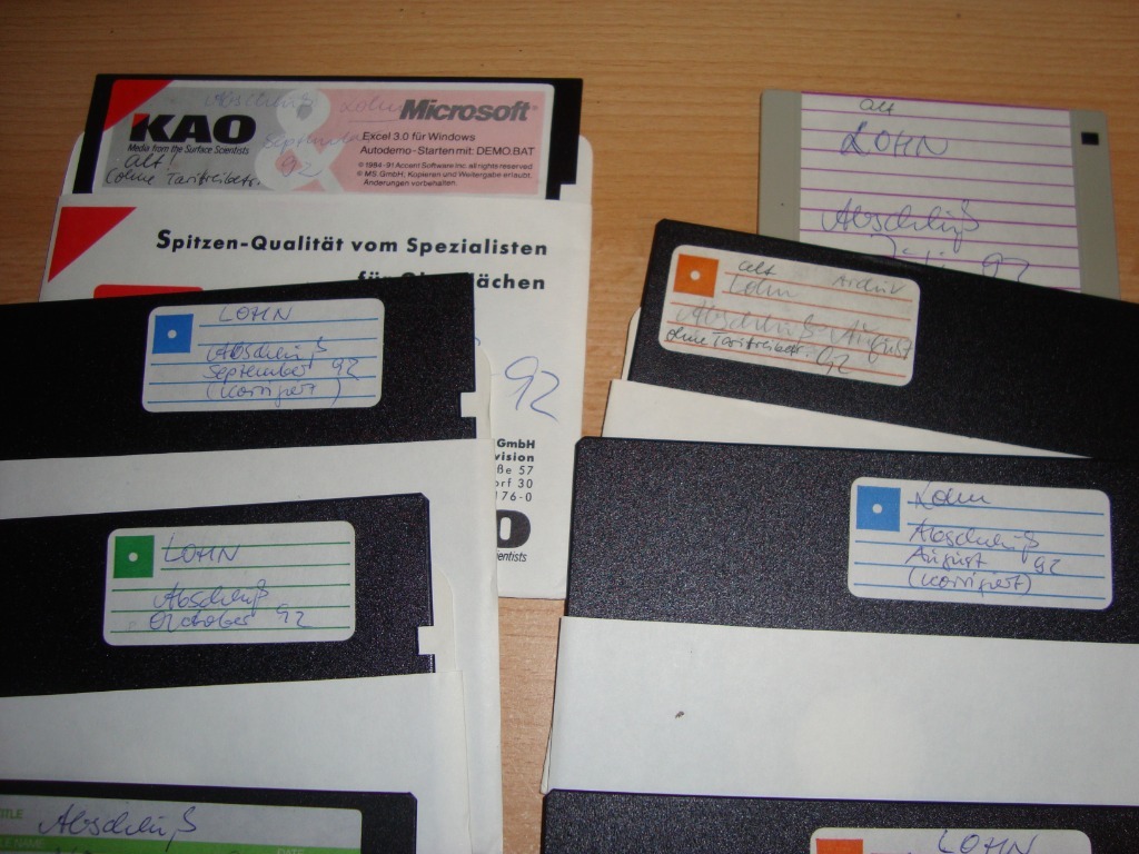 Dyskietki 5,25 cala do PC 9 sztuk