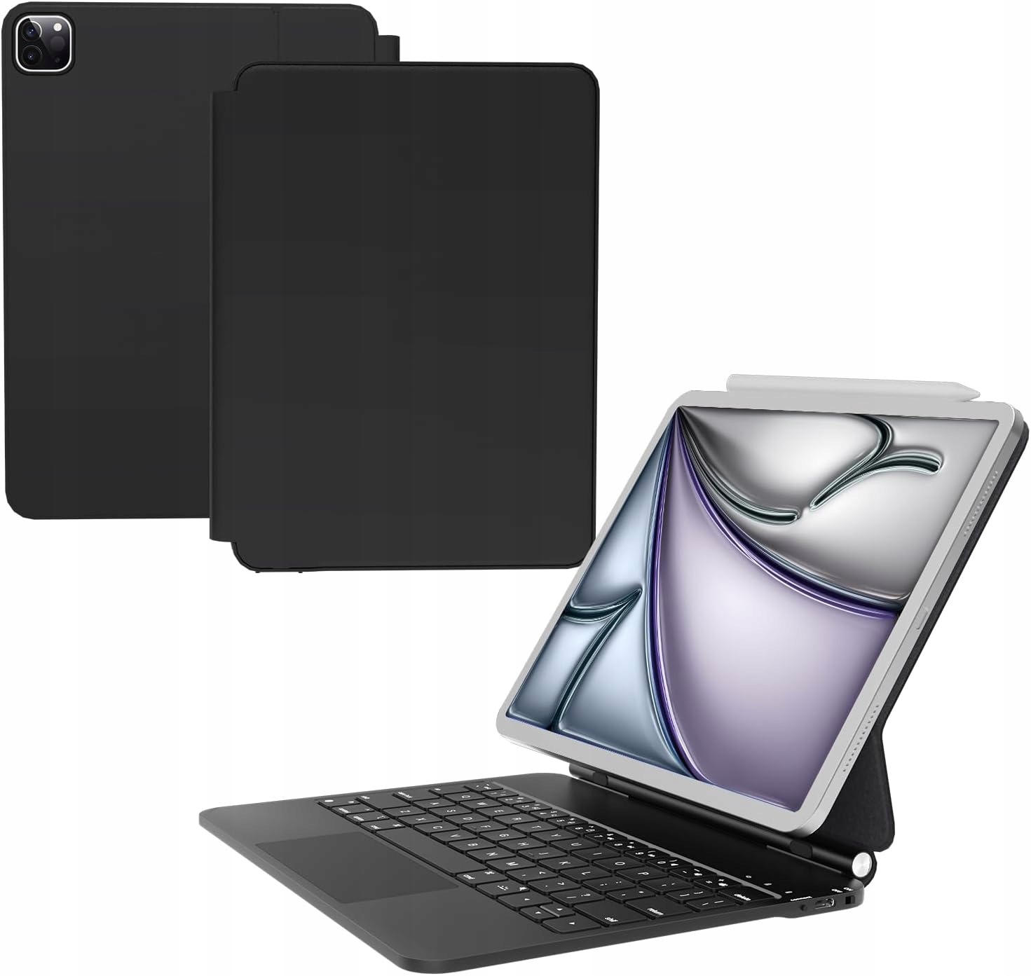 Puzdro s klávesnicou pre iPad Air 11 M2 2024 Nuflaz X7 Qwertz čierne