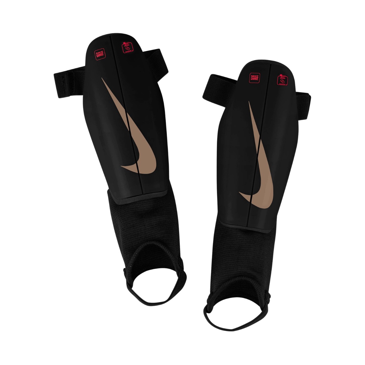 Ochraniacze Piłkarskie Dziecięce Nike Charge Y na goleń i kostkę Czarne S