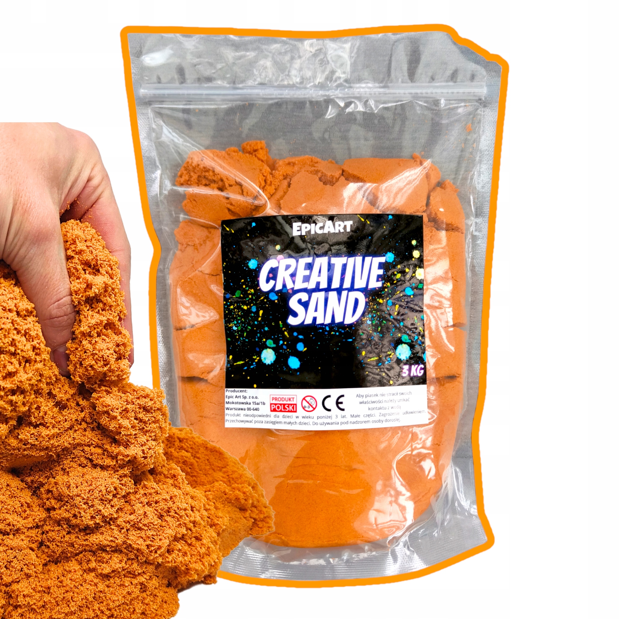 

Piasek Sensoryczny Creative Sand 3 kg Polski.