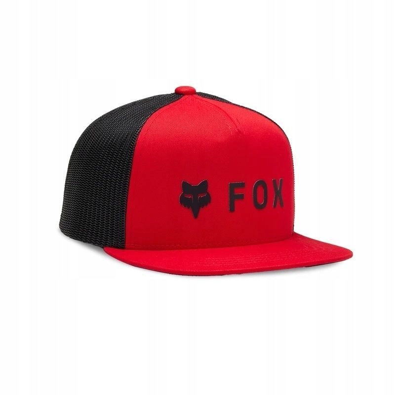 Czerwona Czapka z daszkiem Fox Absolute Mesh Snapback Flame Red Łódź