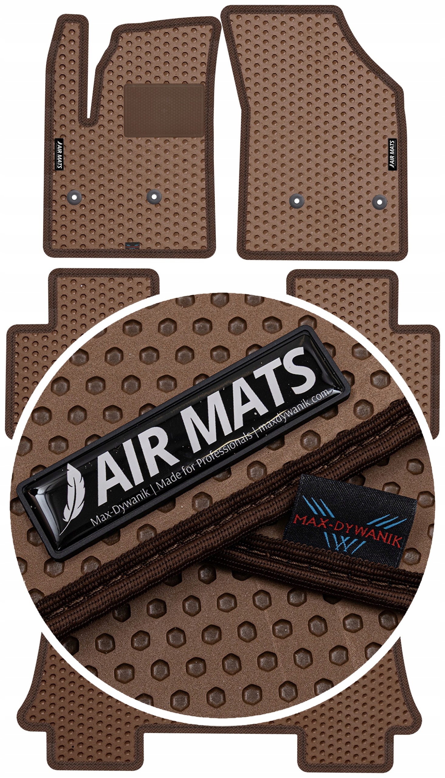 Maxus Euniq 5 Van 2019-2023 Gumové rohože Air Mats Bronzové