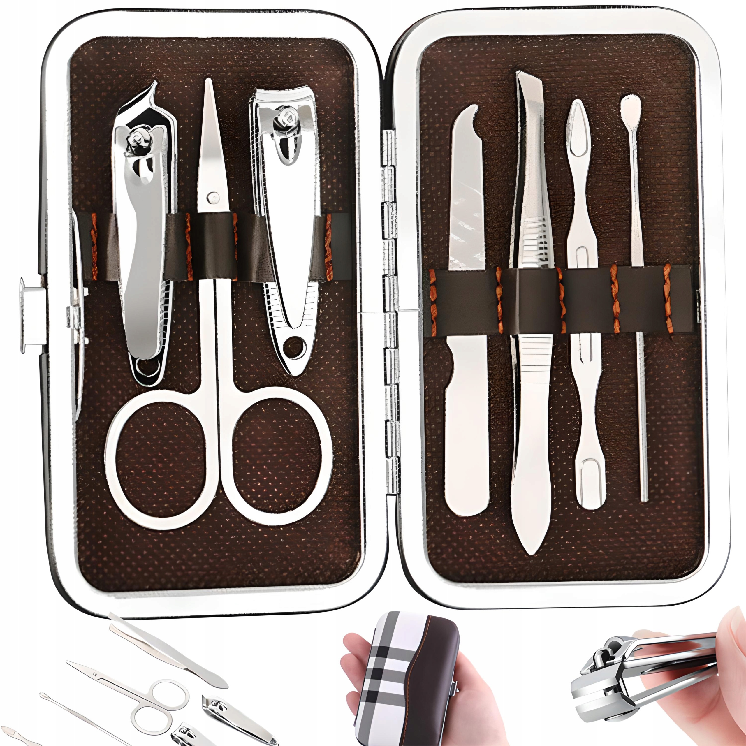 

Zestaw Do Paznokci Przybornik Manicure 7 Elementów