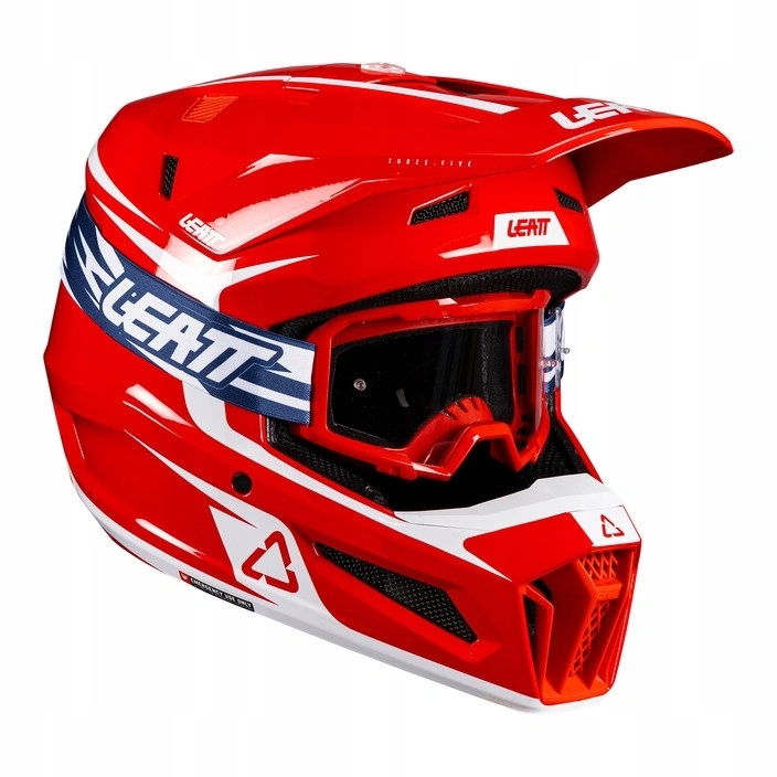 Crossová prilba s okuliarmi Leatt Kit Moto 3.5 Red červená Darčeky