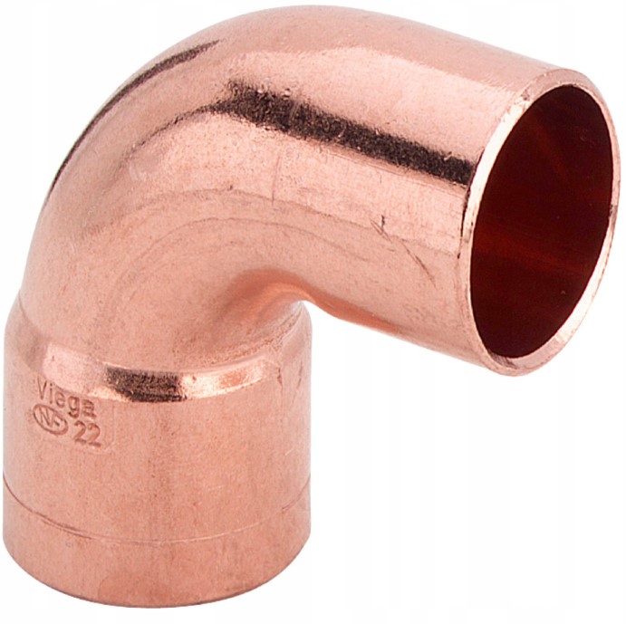 

Kolano Miedziane Nyplowe 28/90