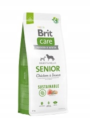 Brit Care Sustainable Senior Chicken Insect Karma Dla Psa 12kg