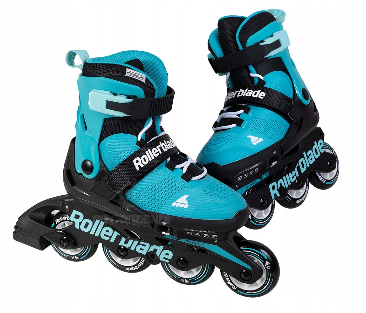 ROLKI ROLLERBLADE MICROBLADE AQUA / BLACK 33-36,5 Rozmiar 33-36.5