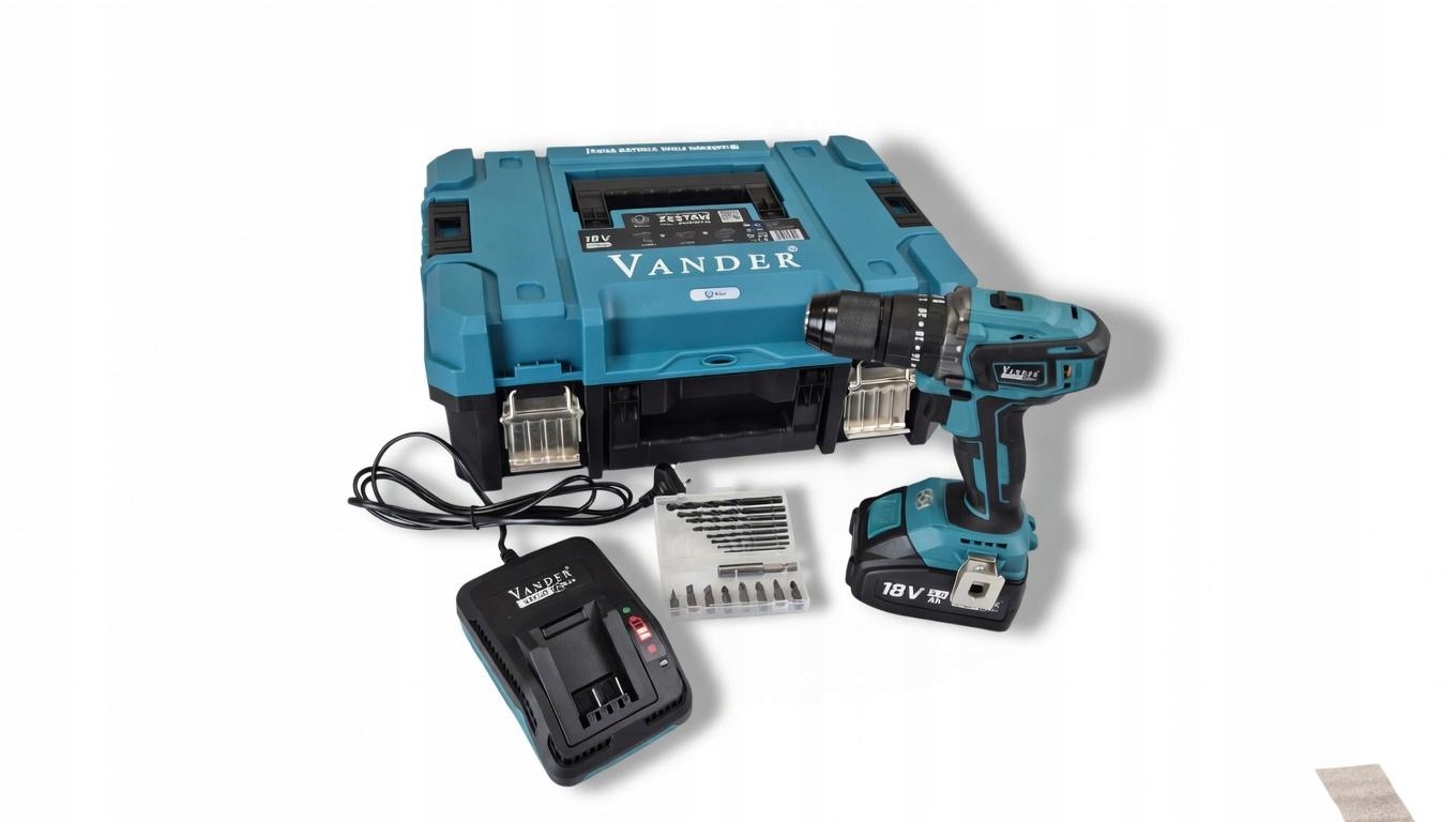 Vander aku vŕtačka VWA887 Nový Model Kufor System