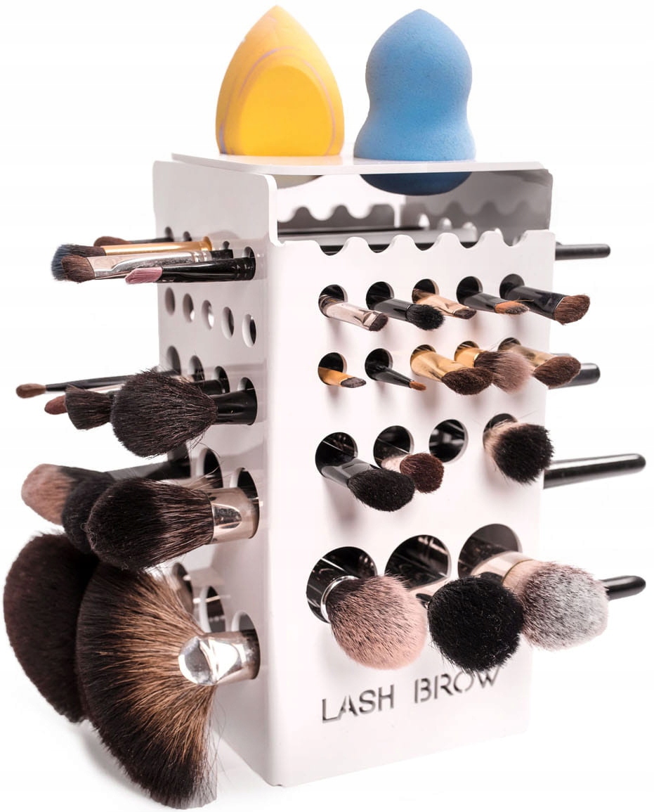 LashBrow Sušička na 42 kosmetické štětce Bílá