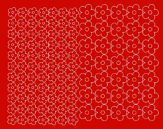 

Kwiatki Naklejki na rower kask 112 szt czerwone