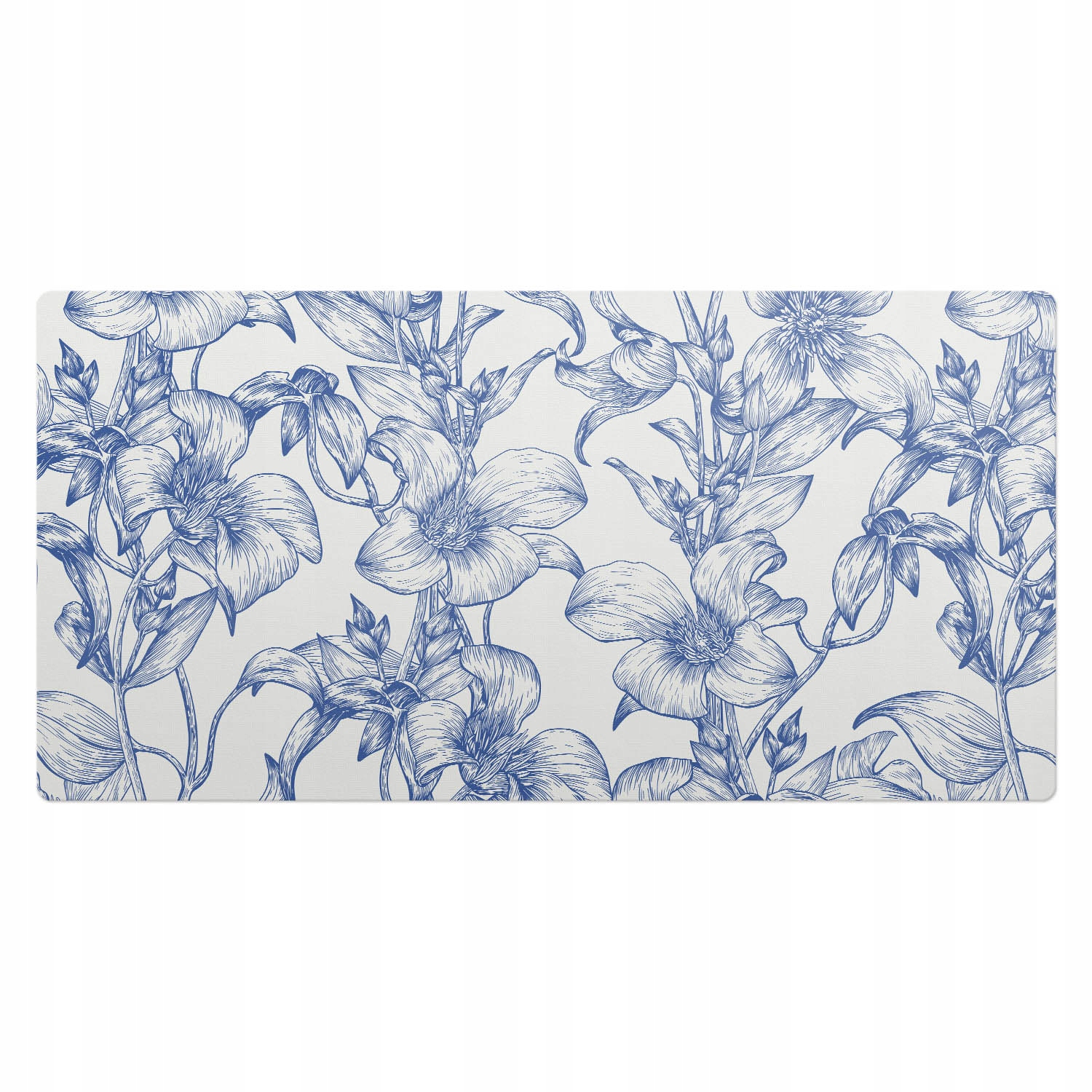 Vinylová podložka na stůl se stylovým potiskem Květiny v popínavé rostlině 100 x 50 cm